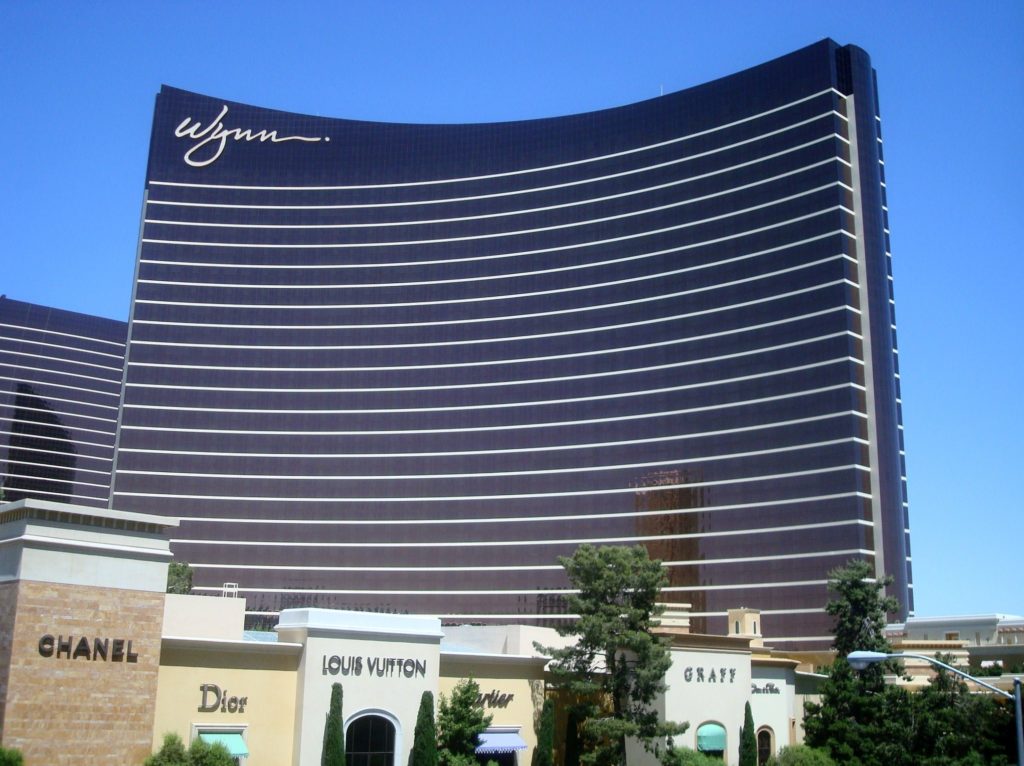 The Louis Vuitton, Chanel and Dior stores at the Wynn Hotel